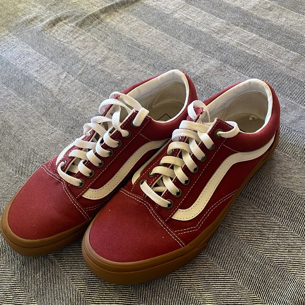 Maroon vans